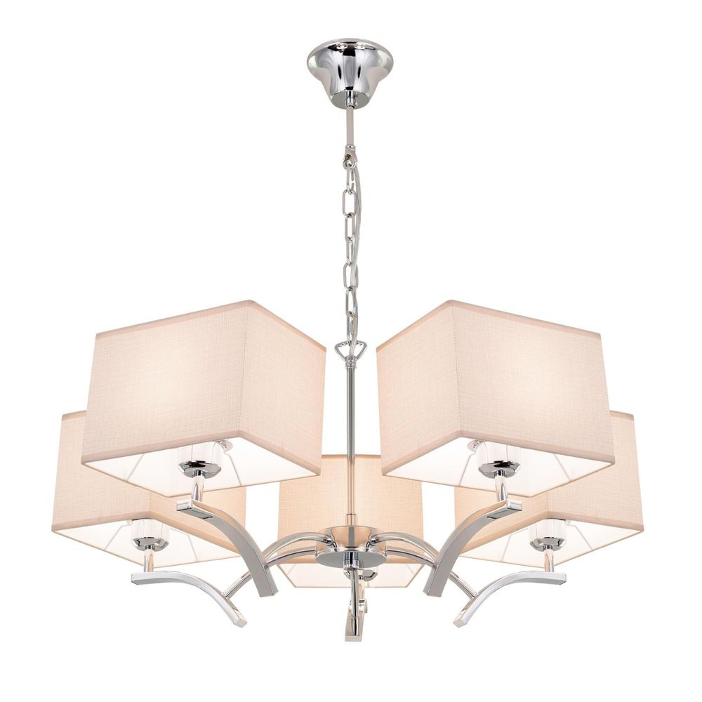 Citilux Эвора Квадро CL460251 Люстра с бежевыми абажурами