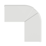 NEA 120x60 Угол внешний неизменяемый (70-120°)