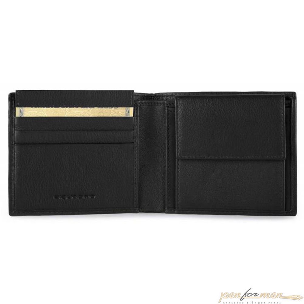 Кошелек мужской Piquadro Pulse черный (PU4188P15/N)