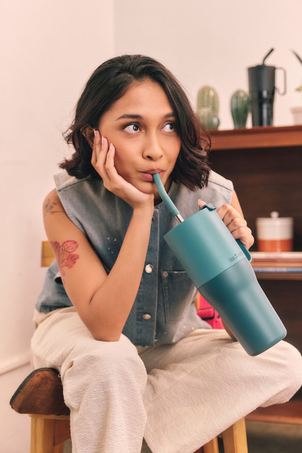 Термостакан Klean Kanteen Rise Tumbler 36oz Straw Lid (1065 мл) Wax Yellow