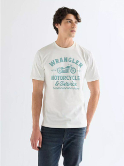 Футболка мужская WRANGLER AMERICANA TEE WORN WHITE