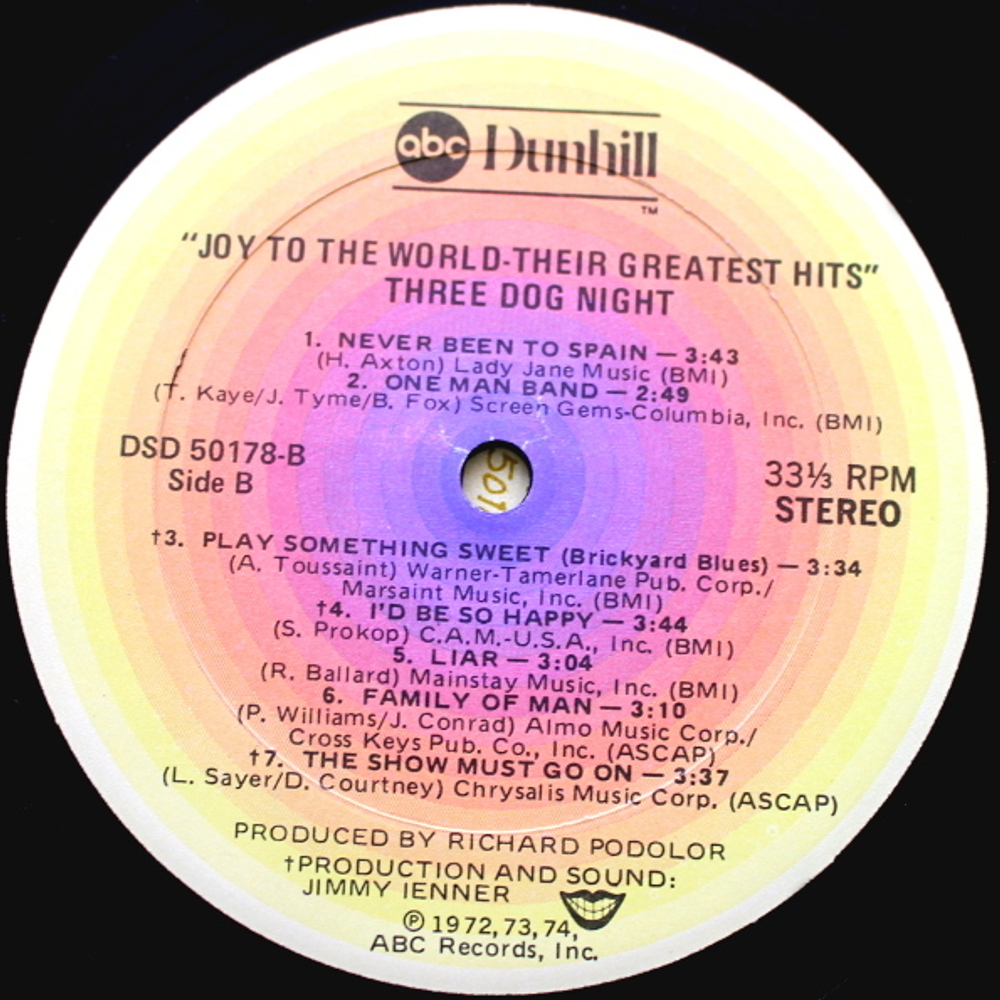 Three Dog Night / Joy To The World - Their Greatest Hits (LP)