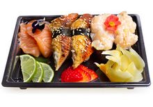 Японское ассорти лосось, угорь, гребешок &quot;Попробуй всё&quot;, 6шт