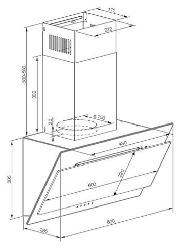 Настенная вытяжка Graude  DHK 60.1 EL