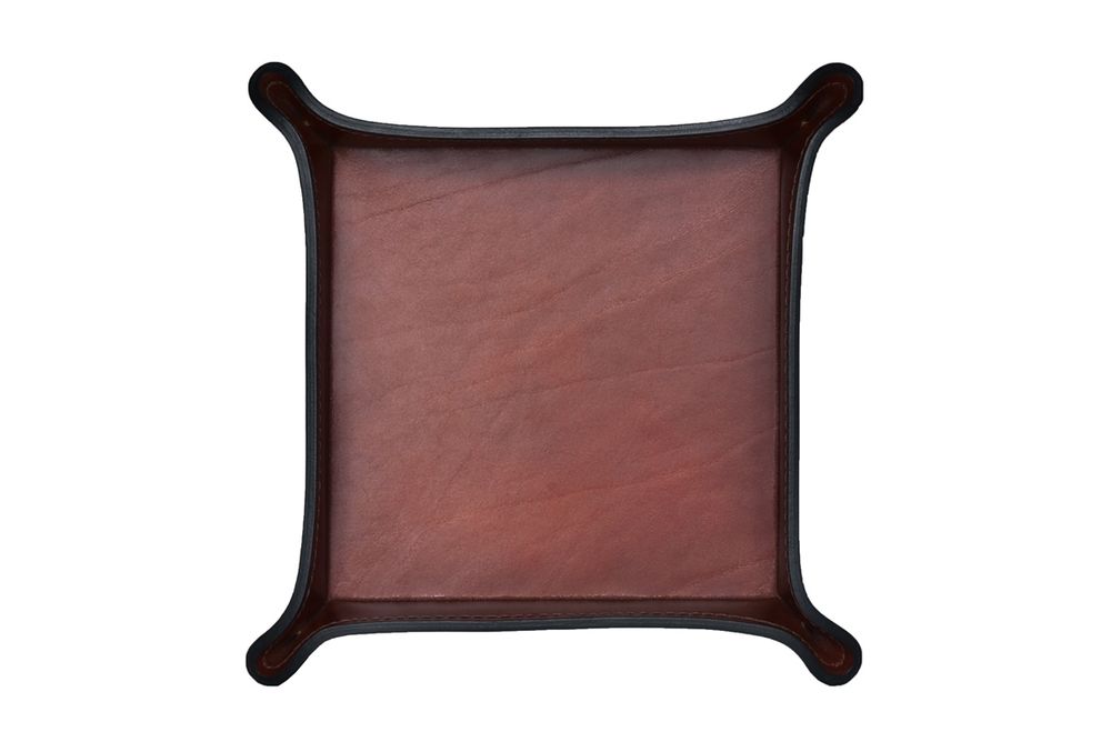 Лоток большой из кожи Full Grain Toscana