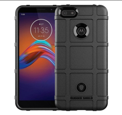 Чехол для Motorola Moto E6 play цвет Black (черный), серия Armor от Caseport