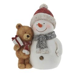 GAEM Фигурка декоративная "Снеговик", L15 W10 H20 см