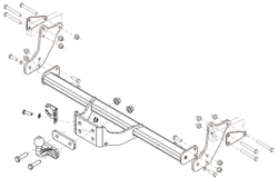 Фаркоп Brink (Thule) 613600 для MERCEDES-BENZ VITO / V-CLASS 14-(паспорт и сертификат в комплекте)(без электрики)