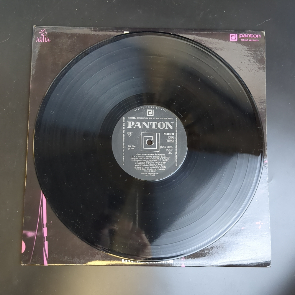 LP Louis Armstrong - In Prague Lucerna Hall 1965. Виниловая пластинка 12 дюймов Panton Czechoslovakia