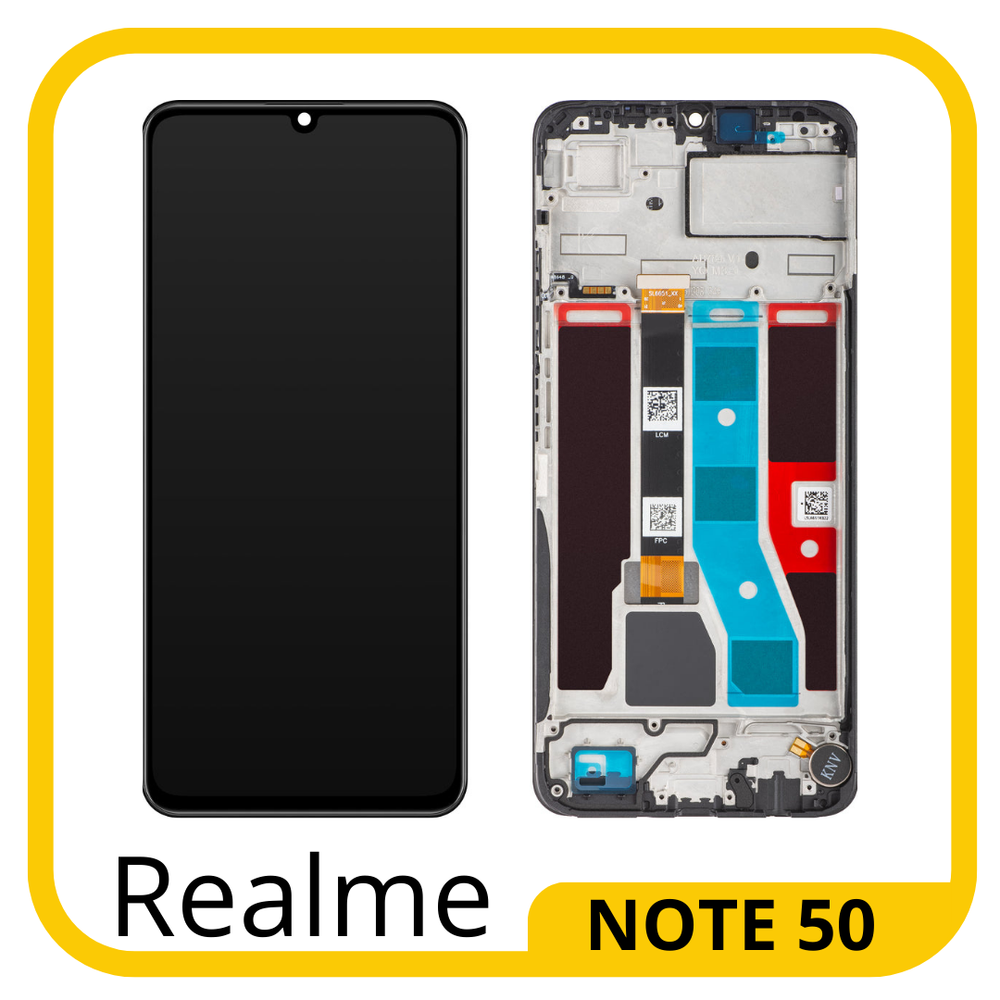 Realme Note 50 (RMX3834) Дисплейный модуль с тачскрином) (в рамке) (ORIG-SP)