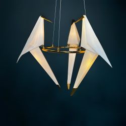 Подвесная Люстра Origami Bird Chandelier 3 By Imperiumloft