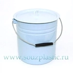 Ведро эмал 12л цил с кр б/рис С41224.Ц, С41224.ЦП (Новокузнецкая эмаль)