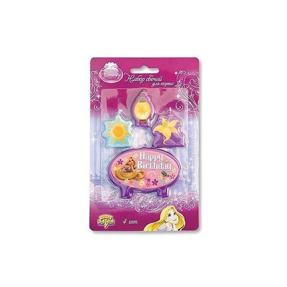 Свечи для торта Disney HB Рапунцель, 4шт