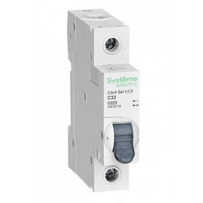 Автоматический выключатель City9 Set 32А С 1П 4,5кА Systeme Electric (автомат электрический) C9F34132