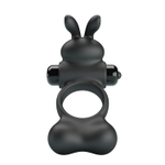 Черное вибрирующее кольцо с металлическими шариками Yusuf