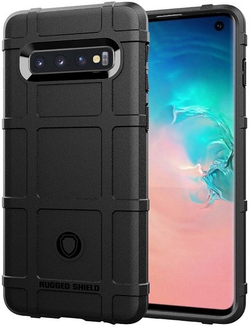 Чехол для Samsung Galaxy S 10 цвет Black (черный), серия Armor от Caseport