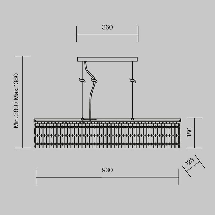 Подвесная люстра Maytoni Dune DIA005PL-06CH