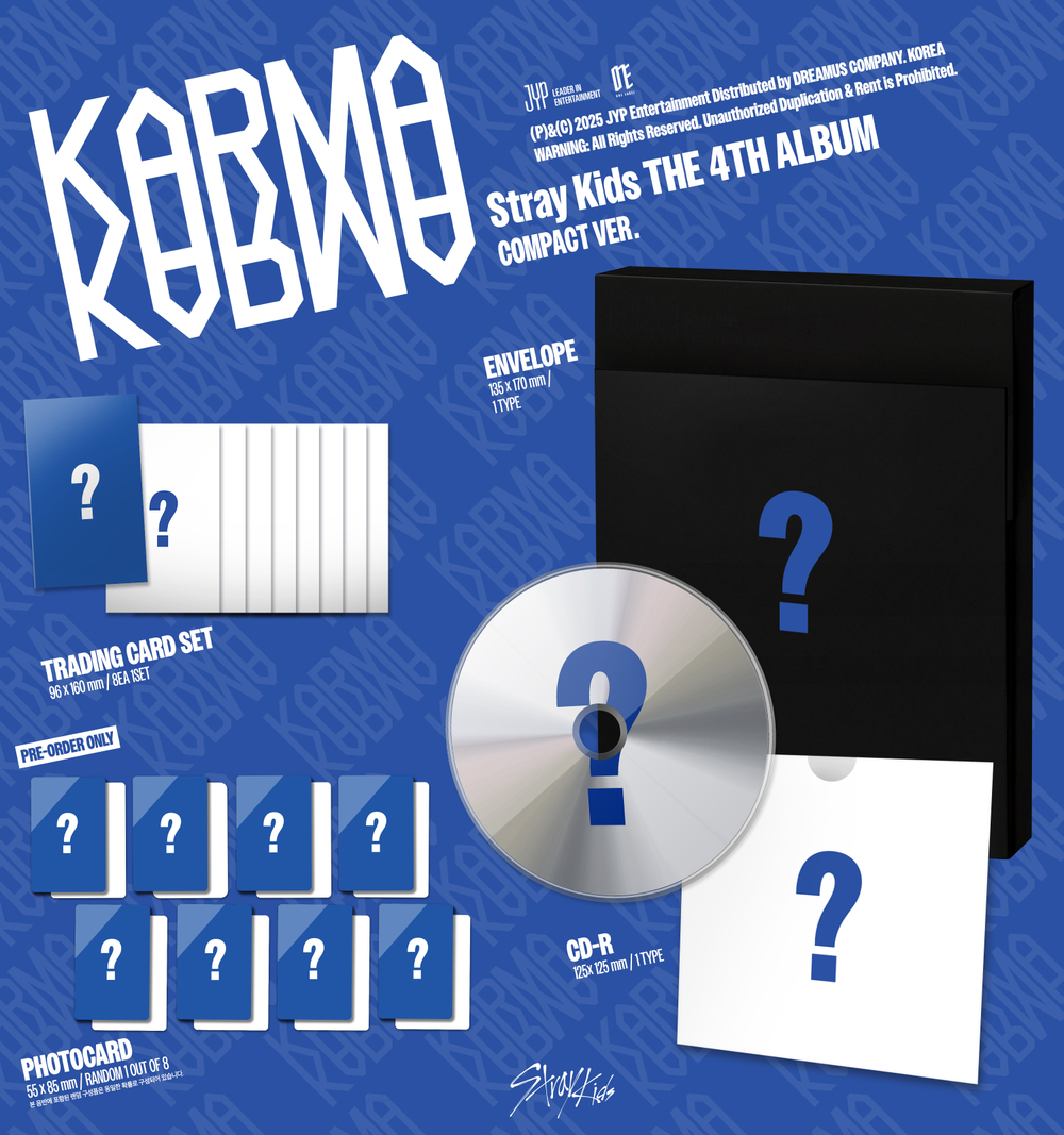 Альбом Stray Kids - 4th Album [KARMA] (COMPACT Ver.)