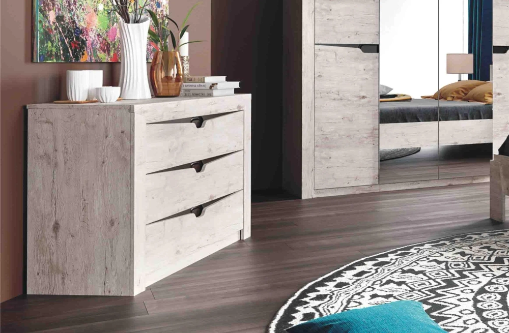 Спальный гарнитур "Соренто" композиция #2 Дуб бонифаций/Дуб стирлинг