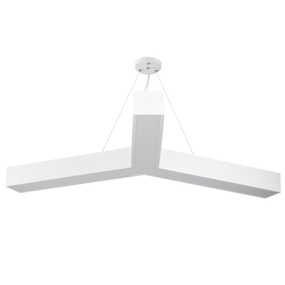 Светильник LED ЭРА Geometria SPO-144-W-40K-066 Igrek 66Вт 4000К 5000Лм IP40 1200*1200*80 белый подвесной | Декоративные светильники Geometria
