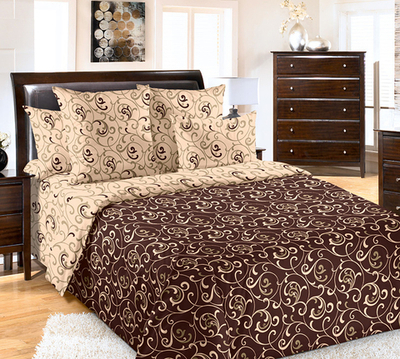 Постельное белье поплин Евроразмер Вензель 1