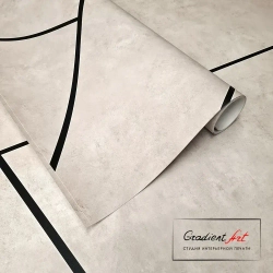 Фотообои лофт бетон геометрия "Геометрия" 315см x 270см флизелин премиум моющиеся GradientArt GMB315270BE