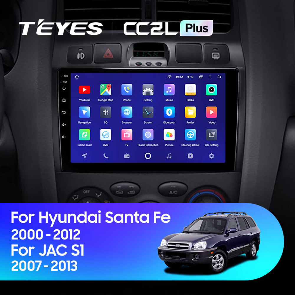 Teyes CC2L Plus 9" для Santa Fe SM 2000-2012