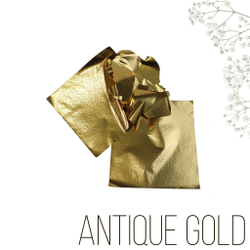 Зеркальная поталь "Mirror Shine", Antique Gold, 100 шт. 8*8,5см
