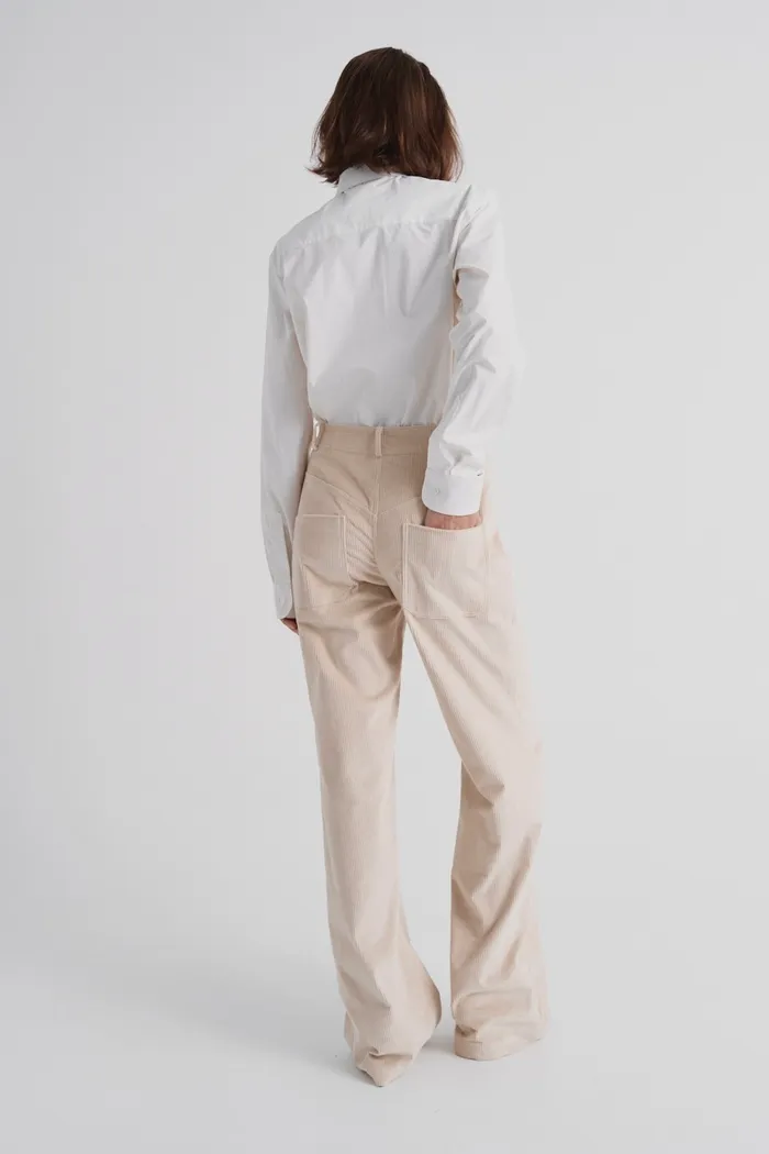 Брюки из вельвета Vintage beige