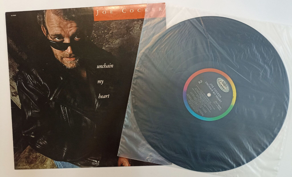 Винтажная виниловая пластинка LP Joe Cocker Unchain My Heart (USA 1987)
