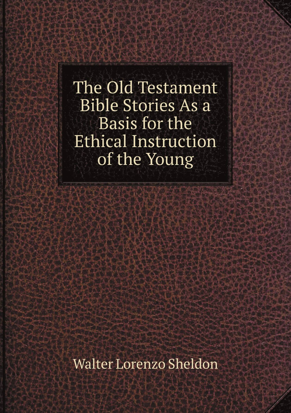 The Old Testament Bible Stories As a Basis for the Ethical Instruction of the Young | Walter Lorenzo Sheldon