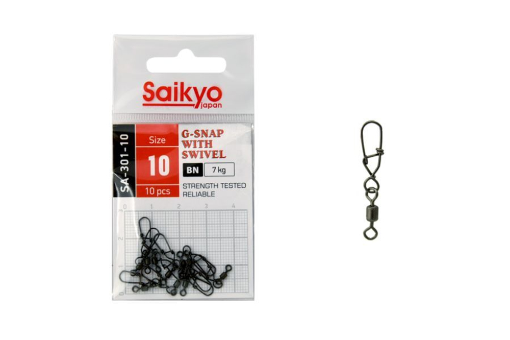 Вертлюг с застежкой Saikyo SA-301