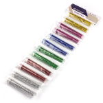 Блёстки для декора Alingar, 3 гр, 6 цветов х 2шт, "Ассорти" (син, крас, зол,роз,сереб,зелен), 12 штук, блистер, в тубусе