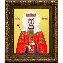 Елена Сербская королева  преподобная. Икона на холсте.