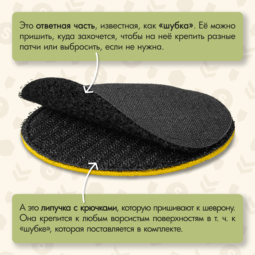 Нашивка на одежду, патч, шеврон на липучке "Смайлик хэдшот" 6х6 см
