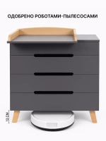 Комод RANT "INDY PRO" с органайзером 80 см. 4 ящика (арт.123) Moon Grey