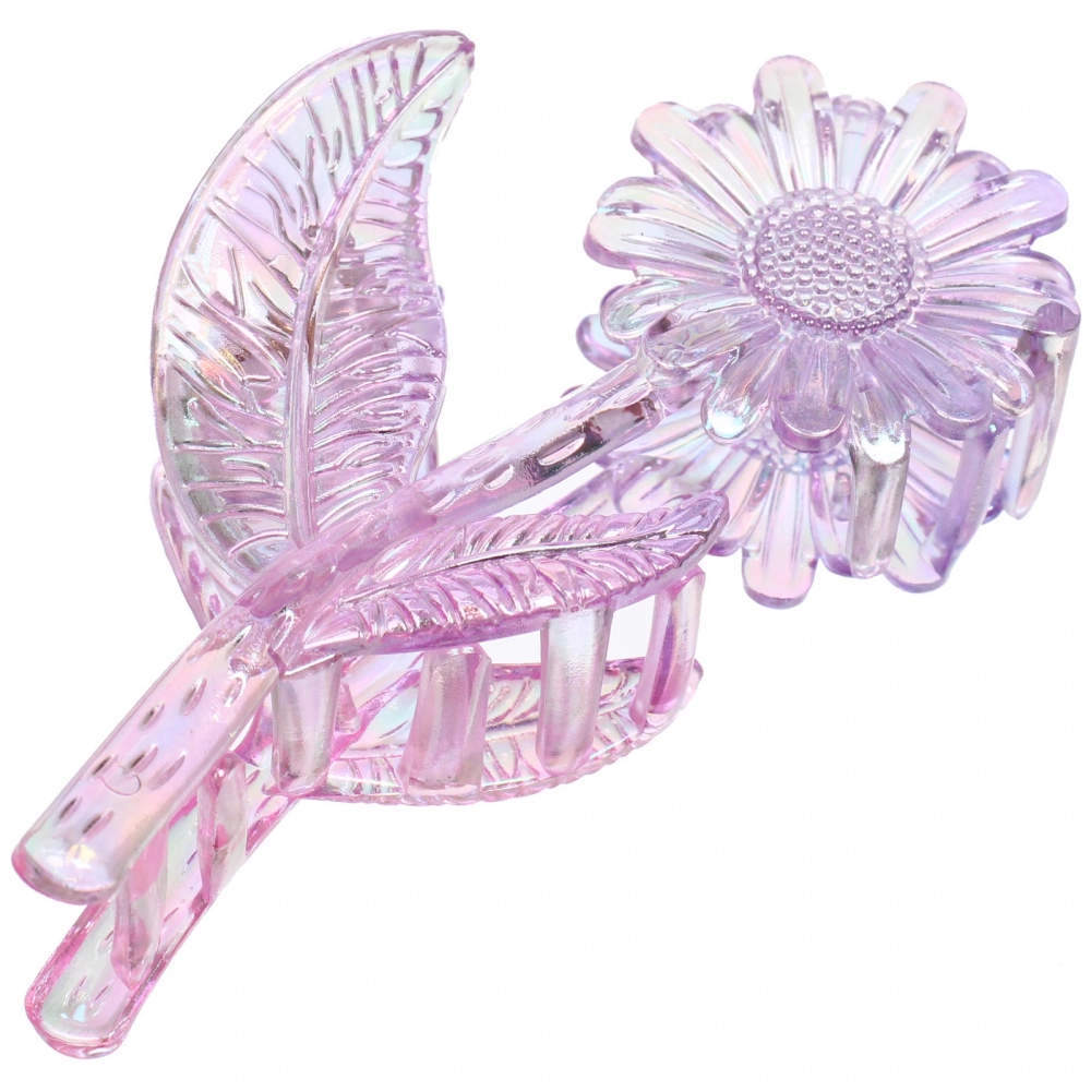 Заколка-краб для волос «Мон Пион», подсолнух, микс 6 цветов, 11см (Блистер)