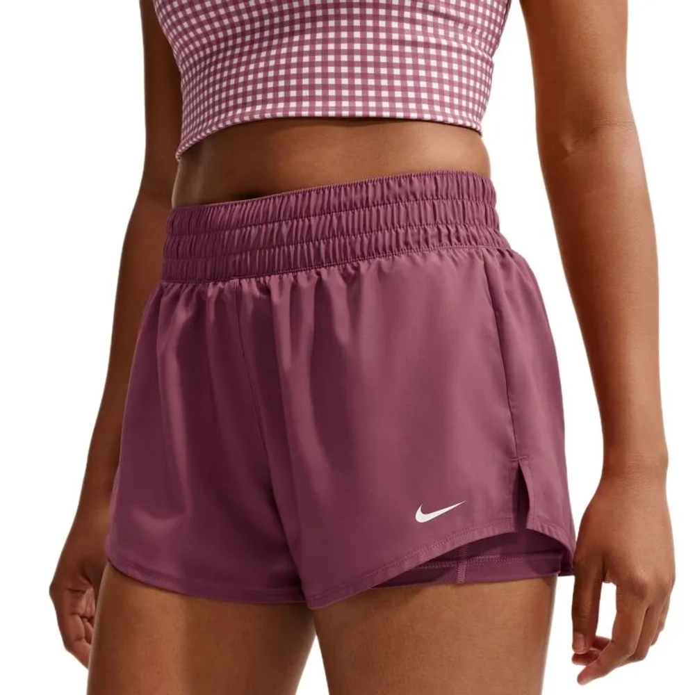 Женские теннисные шорты Nike Dri-Fit One 2-in-1 - pink smoke/white