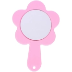 Расческа с зеркалом в наборе детские «МИМИШКИ», мишка, цвет розово-фиолетовый, 11см