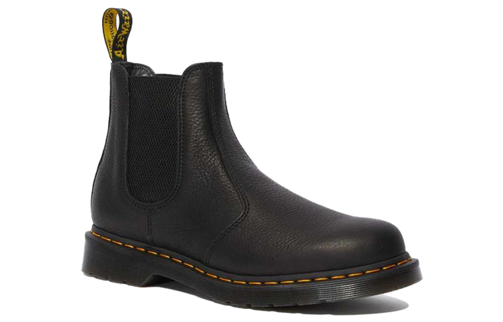 Dr.Dr. Martens Martin leather outdoor All-match Chelsea boots Men's Black