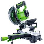 Торцовочная пила акк. Greenworks GD24MS216, 24V, б/щ, 4800 об/мин, 216x30мм,рез 65х310мм,c 1х5 АКБ Ач и быстрым ЗУ (1501707UG)