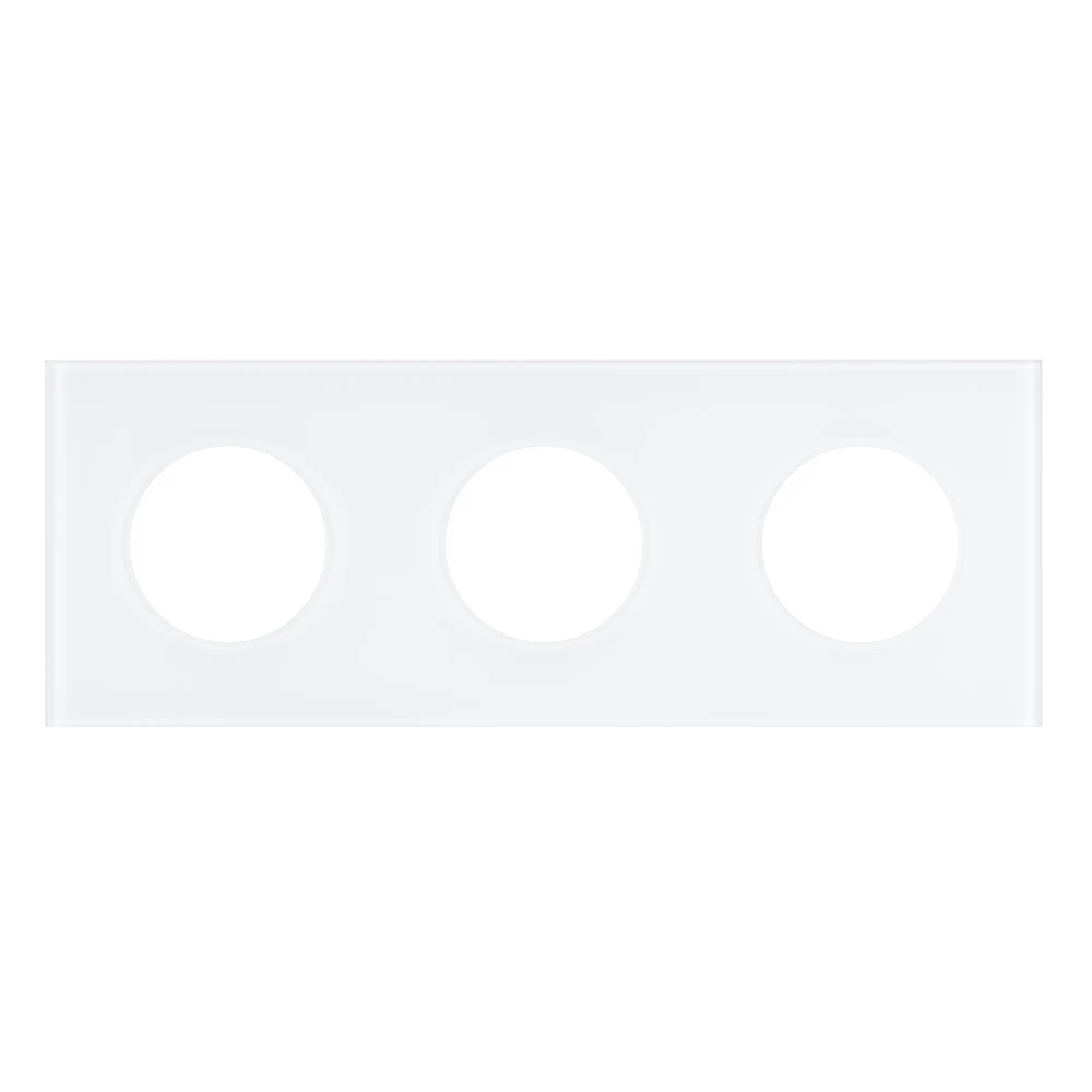 Рамка стеклянная FRM-GLARE-GC-3-WH (Arlight, -) 043838