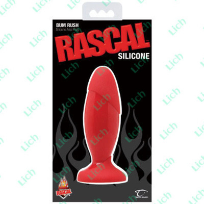 Красная анальная пробка Rascal, 15.25 см