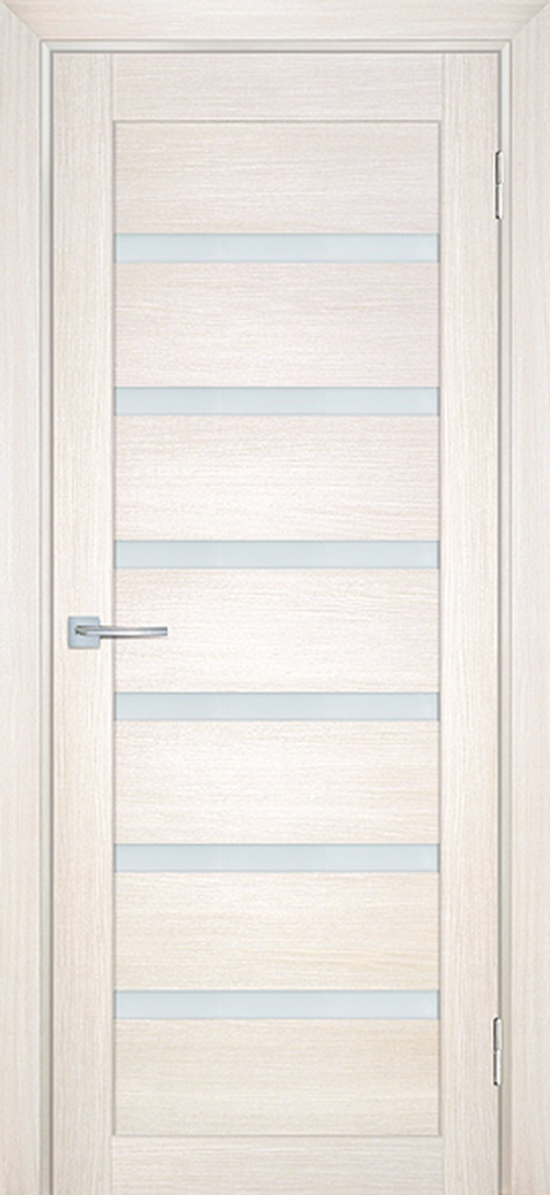 Дверь ТЕХНО-707 / Цвет Сандал бежевый / белый сатинат / Двери МАРИАМ