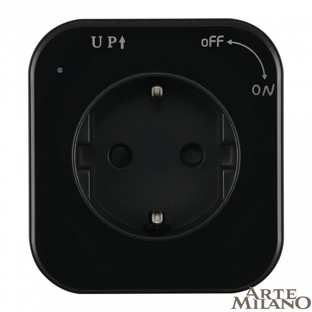 Розетка с заземлением на треке Arte Milano Am-track-sockets 380022TS/ES Black