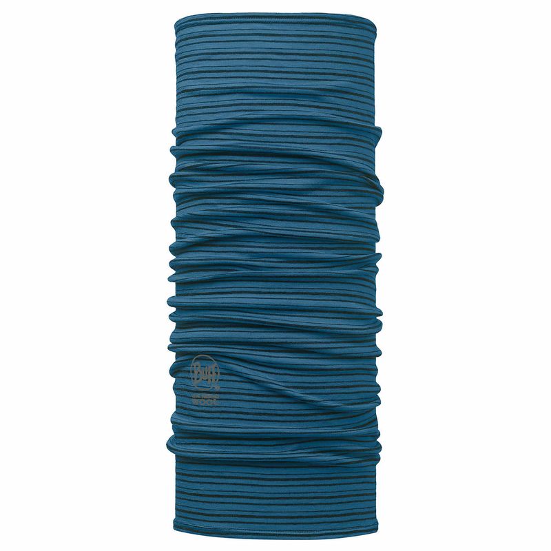 Шарф-труба шерстяной Buff Seaport Blue Stripes Фото 1