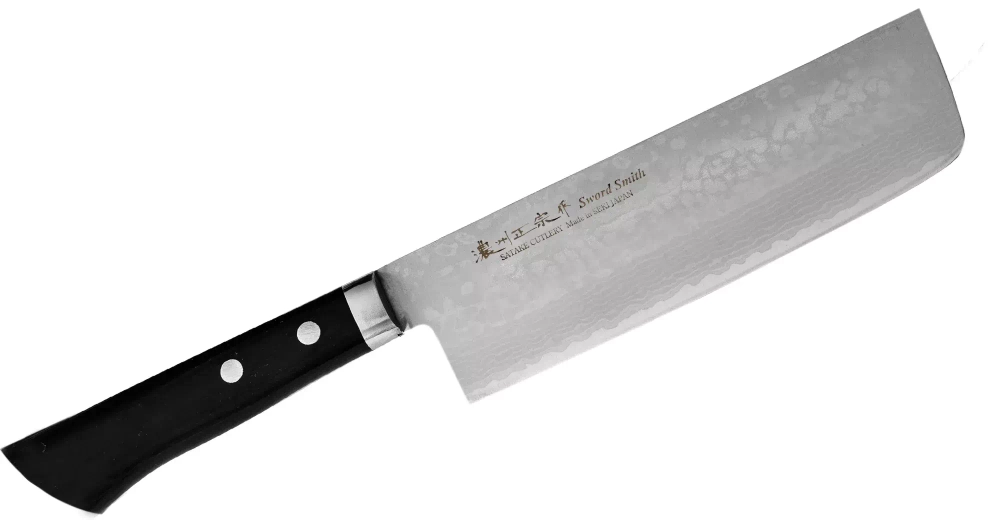 Satake - Нож Накири Satake Unique Sai 17см / артикул   806-923  / GTIN 4956617806923