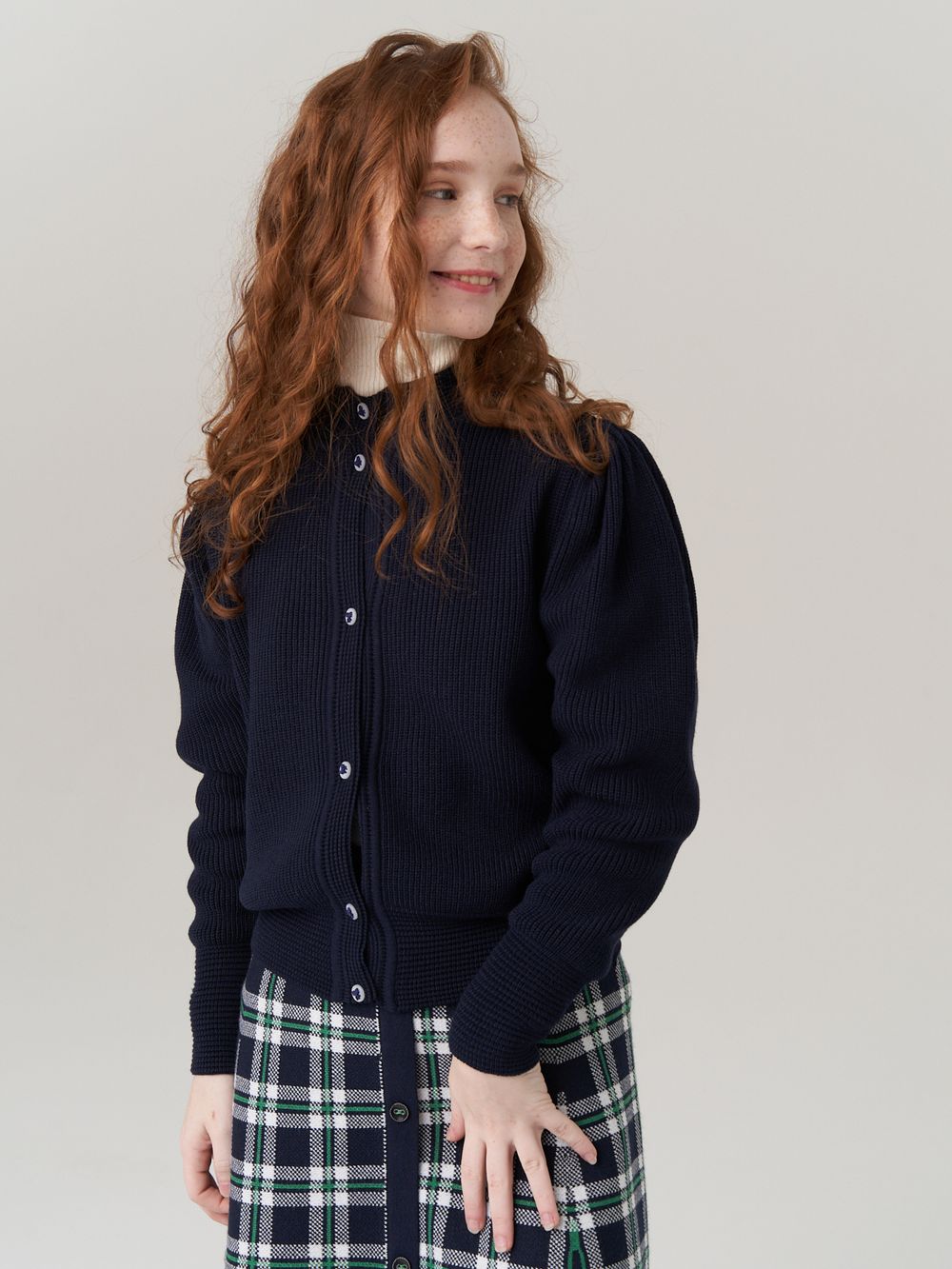 Кардиган для девочки AT1058 синий