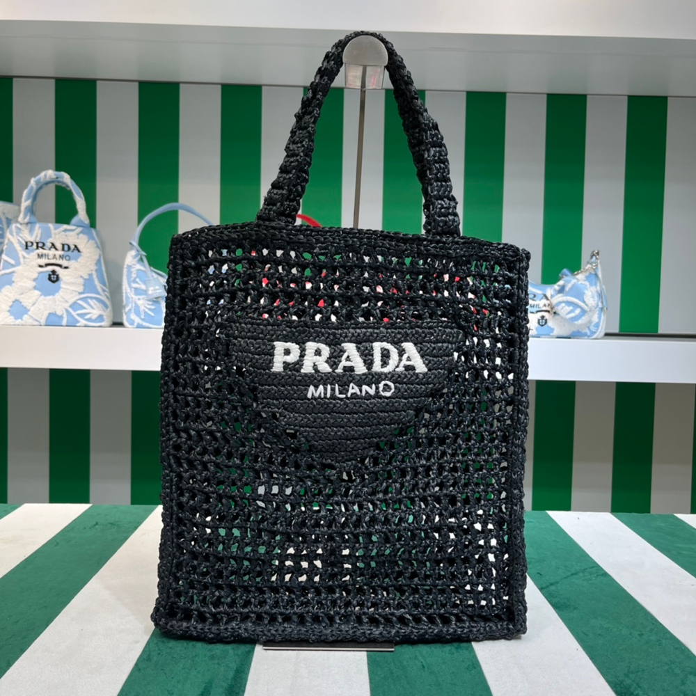 Prada Crochet Tote Bag