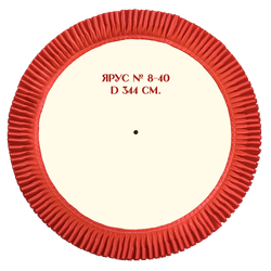 Ярус № 8-40. Диаметр 344 мм. Цвета лент в ассортименте.